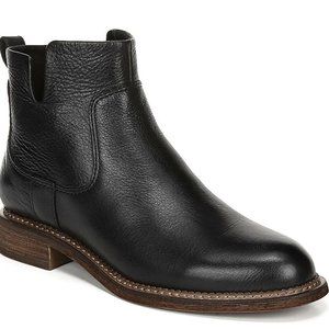 Franco Sarto Pebbled Leather asymmetrical Chelsea Boot